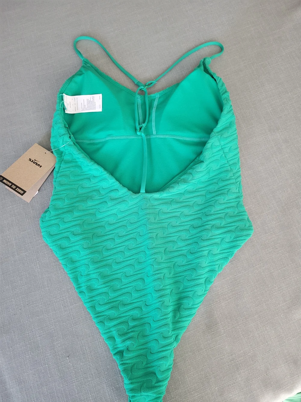 Nike Women’s Teal Textured One-Piece Swimsuit